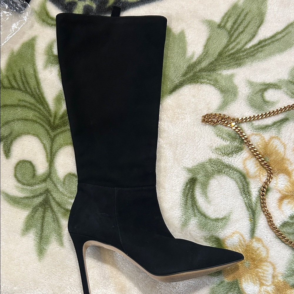 Stuart Weitzman Black Heeled Boots